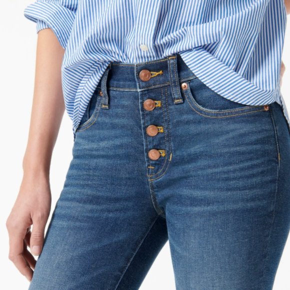 NWT J. Crew 9" High-Rise Jean in Litchfield Wash - Picture 2 of 4